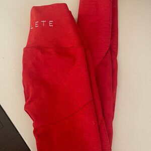 Alphalete Red Leggings like new